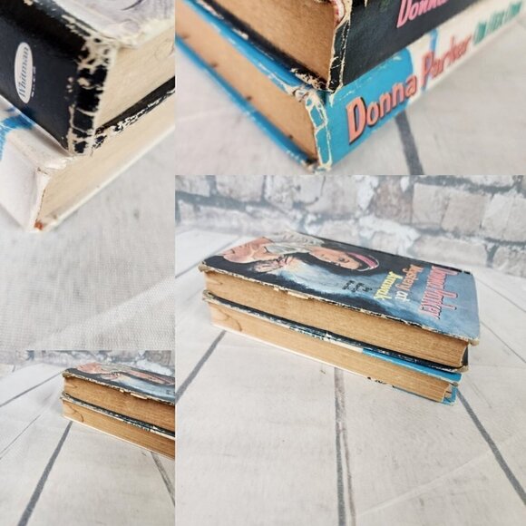 Vintage 50s Donna Parker Hardcover Novels Set of 2 Mystery at Arawak On Her Own - Picture 3 of 15